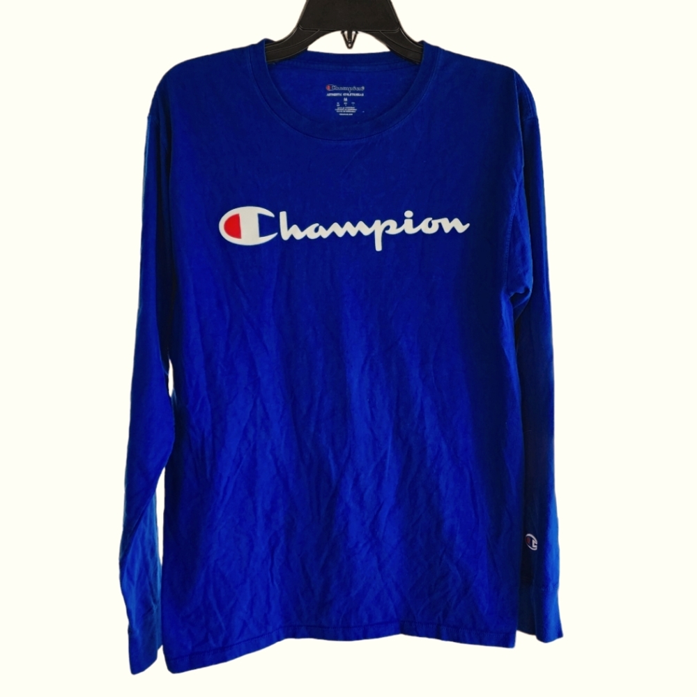Champion Blue Long Sleeve Tee